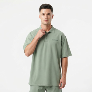Polo pour homme le plus vendu, personnalisable avec logo imprimé, couleur unie vert sauge, polo vierge uni, polos de golf personnalisés - Product Image 6