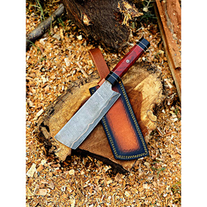 Cuchillo de Cocina Japonés Hecho a Mano de Cobre Damasco, Cuchillo para Verduras Personalizado, Cuchillo de Cocina Afilado como una Navaja, Acero Damasco con Alto Contenido de Carbono - Product Image 3