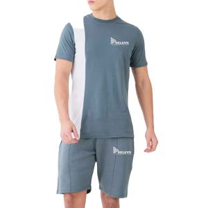 Conjunto de Pantalones Cortos y Camiseta Deportiva para Hombre, Lavado Ácido, Estilo Desteñido, para Verano - Product Image 1