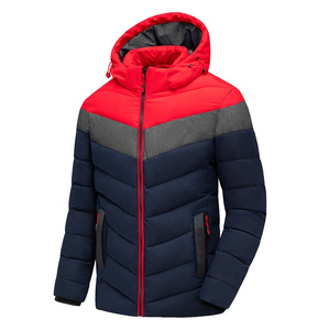 Chaqueta de Plumón Personalizada Negra y Amarilla, Chaqueta Acolchada con Relleno de Plumón, Chaqueta de Invierno para Hombre - Product Image 2
