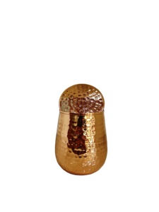 Gobelet en cuivre pur martelé à la main de qualité supérieure avec couvercle assorti |   Verre à boire de luxe |   Vaisselle en cuivre de designer à finition miroir - Product Image 4