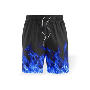 Men Terry <b>Flame</b> Print T-<b>Shirt</b> Shorts Set Summer Sportswear Casual Matching Outfit Breathable Lightweight High Quality Streetwear - Product Image 5