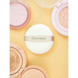 Olive Deco Ronda Cosmética Puffs 65 Pie Caron Colección - Product Image 1