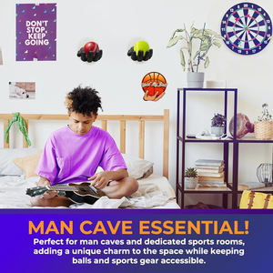 Hold My <b>Ball</b> Small Size Polypropylene High Quality Wall Mounted Hand-Shaped <b>Ball</b> Holder for <b>Baseballs</b> and Tennis <b>Balls</b> - Product Image 4