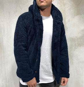 Wholesale <b>Men's</b> Fuzzy <b>Sherpa</b> Jacket <b>Hoodie</b> Fluffy Cardigan Pullover Washed Polyester/Cotton Eco-Friendly Regular Fit Spring - Product Image 5