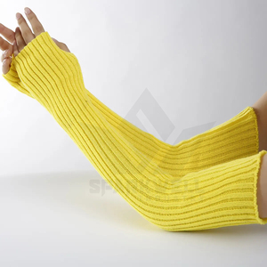 Manchettes tricotées côtelées sans couture pour femmes, couvre-bras longs extensibles, accessoires de mode d'hiver - Product Image 3