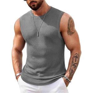 <b>Mens</b> Casual Knitted Tank Tops Crew Neck Sleeveless Muscle T <b>Shirts</b> Summer <b>Beach</b> Tops - Product Image 5