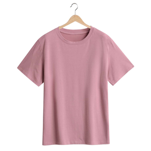 Men's Orange Regular Fit Cotton T-Shirt <b>Short</b> <b>Sleeve</b> O-Neck Casual Solid Color Jersey Knitted Top - Product Image 4