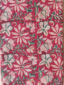 Tela de Algodón Multicolor India con Estampado a Mano para Manualidades, Costura, Acolchado, Decoración del Hogar y Proyectos de Bricolaje - Product Image 1