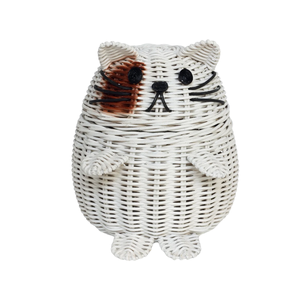 Cesta de Almacenamiento de Juguetes Increíble, Organizador de Libros con Forma de Gato, Mueble de Ratán para Cuarto de Bebé, Contenedor Tejido, Decoración Adorable, Venta al por Mayor - Product Image 3