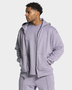 OEM Custom Logo Lavender Wide Straight Leg Men's <b>Joggers</b> With Piping Cotton Breathable Men's Sweatpants Men's Pants & Trousers - Product Image 5