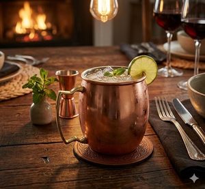 Stylish Copper Moscow Mule <b>Mugs</b> Built For Daily Beverage Serving Ideal For Kitchen Bar And Party Entertainment - Product Image 5