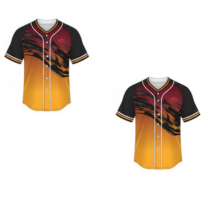 Uniforme de baseball pour hommes le plus vendu, logo personnalisé, tenue d'équipe, contraste de couleurs, fabrication professionnelle, polyester respirant de haute qualité - Product Image 4