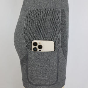 Shorts de yoga taille haute sans couture pour femme, extensibles, respirants, doux au toucher, pour le fitness et l'entraînement en salle de sport - Product Image 6