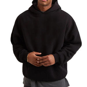 Sudaderas con Capucha de Invierno para Hombre, Personalizadas, de Alta Calidad, con Cierre, Estilo Hip Hop, 400 GSM, 100% Algodón, Deportivas, Lisas, con Letras Bordadas - Product Image 1