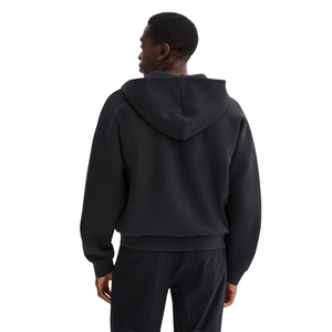 Sweat à capuche unisexe zippé en polaire douce, veste à fermeture éclair intégrale, streetwear décontracté, confortable pour l'hiver, brodé, ODM - Product Image 4