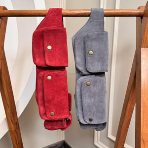 Nuevas Riñoneras de Cuero Genuino Hechas a Mano con Múltiples Bolsillos y Correa Ajustable, Riñoneras Utilitarias de Cuero Unisex Estilo Occidental - Product Image 5