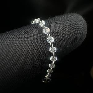14K Solid Gold Floating Diamond Connector Charm 54MM Chain Add On <b>Earring</b> - Product Image 2