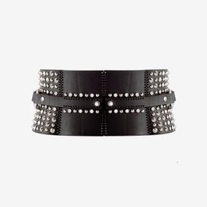 Women Genuine Leather <b>Corset</b> <b>Belt</b> Studs Detailed Sample & Customization Available - Product Image 5
