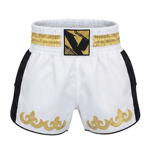 Elite Training Gear Fully Customized Muay Thai Shorts Featuring Vibrant Graphics Flexible Material Performance Muay Thai Shorts - Product Image 2