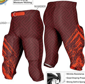 Pantalones de Fútbol Americano Acolchados TriPro Sports Plus Size al por Mayor, con Logotipo Personalizado Impreso, Pantalones Deportivos Elásticos que Absorben la Humedad - Product Image 2