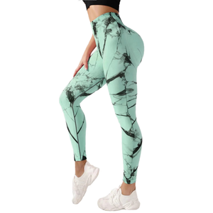 Leggings Deportivos de Cintura Alta para Mujer, Leggings de Yoga con Efecto Levanta Glúteos, Pantalones Anchos Elásticos para Fitness, Fabricante Mayorista - Product Image 6