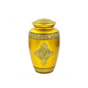 Urnes funéraires en métal et aluminium, directement de l'usine, commande en gros, fournitures funéraires d'un exportateur indien - Product Image 2