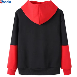 Sudaderas con capucha personalizadas con bloques de color, estilo urbano, de algodón, a la moda, para hombre, diseño personalizado, para otoño e invierno. - Product Image 3