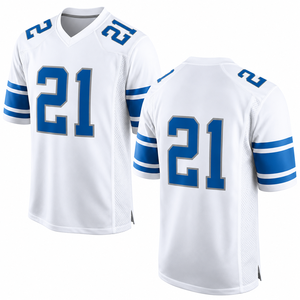 Maillot de football américain unisexe personnalisé avec nom de joueur, uniforme d'équipe, vêtements de sport en mesh, fournisseur OEM ODM en gros - Product Image 2