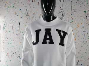 Sudadera JAY WHITE con cuello alto 100% NEGRO con apliques bordados y cuello ancho CLUSH SPORTS - Product Image 2