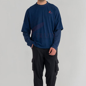 เสื้อเชิ้ตสองชั้น ตะเข็บทนทาน ผ้าระบายอากาศได้ดี สไตล์เลเยอร์ ใส่สบาย กระชับพอดีตัว ใส่ได้ทุกวัน เสื้อผ้าลำลองทันสมัย - Product Image 2