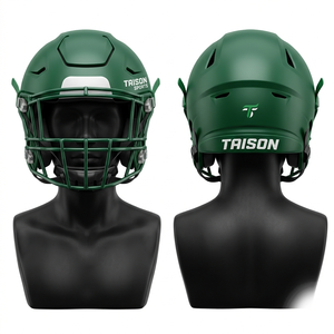 Premium <b>ABS</b> Polycarbonate American Football Mask Helmet 320 GSM Matte Black Rose Gold Custom Heat Transfer Logo - Product Image 5