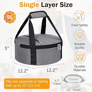 Smart Storage Vietnam Lunch Box Cooler Bag with Mesh Pocket Durable Waterproof EZ-Pack OEM - Product Image 2