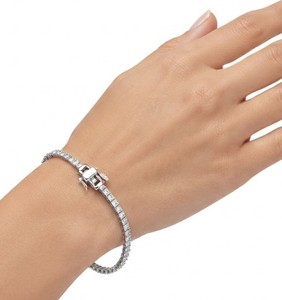 กำไลข้อมือเพชรทรงกลมเจียระไนแบบบริลเลียนท์ ทองคำแท้ 10K 14K 18K เพชรเพาะเลี้ยงในห้องปฏิบัติการ สไตล์เทนนิส สำหรับงานหมั้น ขายส่ง - Product Image 5