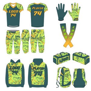 American Football Uniform Kit Custom Design Team Jersey and Pants Mens Training Sportswear Quick Dry Polyester Outfit OEM Bulk - Product Image 3