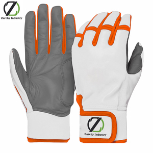 <b>Baseball</b> Batting Gloves, Padding in the Palm and Fingers Helps to Absorb the Shock of the <b>Bat</b> Hitting the Ball - Product Image 2