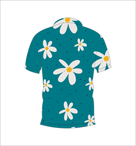 เสื้อโปโลพิมพ์ลายดอกไม้แบบกำหนดเอง แขนสั้น สวมใส่สบาย เหมาะสำหรับกอล์ฟ เทนนิส ชุดทีมฤดูร้อน - Product Image 3