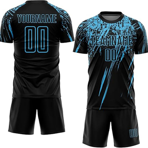 Maillot de football léger à manches courtes, confortable, de qualité supérieure, anti-boulochage, tendance et respirant. - Product Image 2