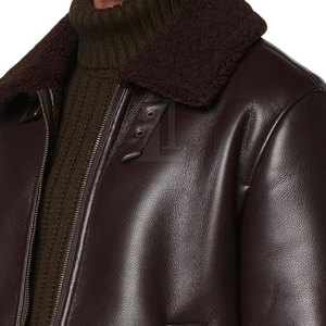 Veste en cuir personnalisée de haute qualité avec logo frontal, faible MOQ, vente chaude en ligne pour l'hiver - Product Image 4