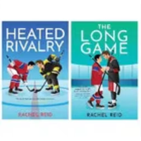 Rachel Reid Heated Rivalry et The Long Game, lot de 2 livres brochés, romance sur le thème du hockey sur glace, livraison rapide (vente en gros)