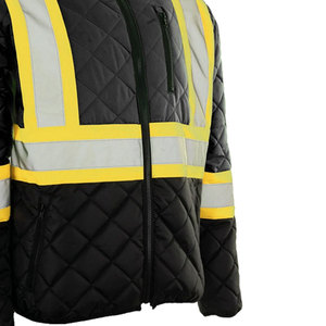 New Arrival <b>Work</b> Wear Reflective Winter Jacket Hooded Collar OEM ODM Serviced <b>Waterproof</b> Canvas <b>Work</b> Wear Jackets - Product Image 6