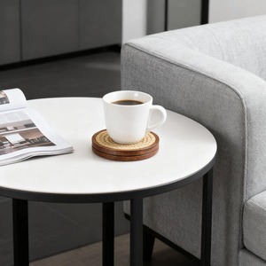 Natural Wooden <b>Coaster</b> <b>Set</b> Rustic Beverage <b>Coasters</b> for Home Bar and Dining Table - Product Image 2