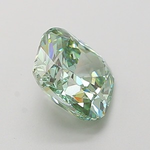 Diamant de laboratoire CVD vert vif fantaisie modifié taille coussin carré de 1,51 carat, clarté VS1, excellente taille, pierre précieuse de luxe pour bijoux - Product Image 4