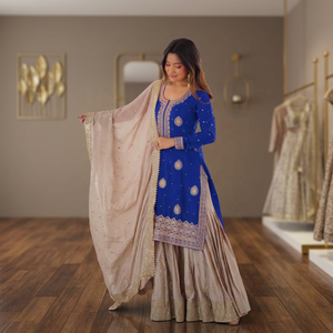 Traje Salwar Bordado de Moda con Dupatta, Ropa Tradicional India y Pakistaní para Bodas, para Mujer, Corte Regular - Product Image 5