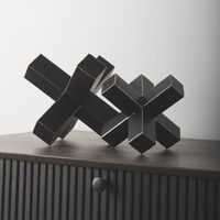 Objets décoratifs en métal de qualité supérieure, sculptures avec finitions détaillées pour une présentation élégante