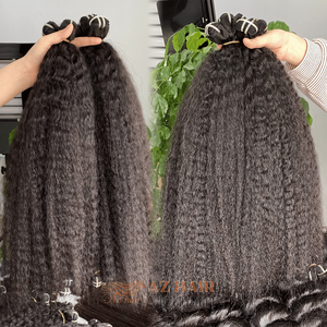 Extensiones de Cabello Humano Liso Rizado, Super Double Drawn, Cabello Vietnamita Virgen en Paquetes, Cabello Sin Procesar, Precio al por Mayor - Product Image 6
