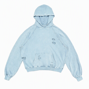 Hoodie personnalisé en coton molletonné 500 g/m² pour les marques de streetwear américaines avec étiquette privée, provenant d'une usine de hoodies. - Product Image 4