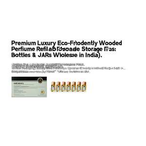Premium Luxury Eco-Friendly Wooden <b>Perfume</b> <b>Bottle</b> <b>Refillable</b> Storage <b>Bottles</b> & Jars Wholesale in India - Product Image 2