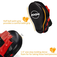 DAWNFROCE FIGHT GEARS Cible de frappe réglable pour la boxe, en PU noir et rouge, équipement d'entraînement durable pour la pratique du kickboxing