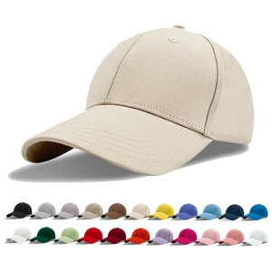 Casquette de baseball à 6 panneaux, ajustable, en sergé de coton, unisexe, couleur unie, chapeau décontracté, toutes saisons, pour adultes - Product Image 1